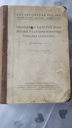 Zdjęcie oferty: Geografia Fizyczna Ziem Polskich wyd.1912r.