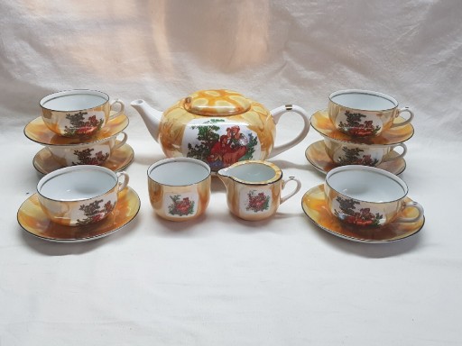 Zdjęcie oferty: Serwis do herbaty, porcelana Vintage PRL