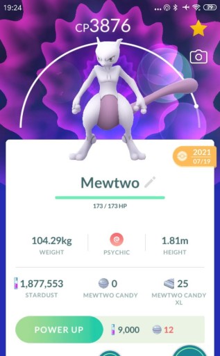 Zdjęcie oferty: Pokemon go Mewtwo Trade 30 days