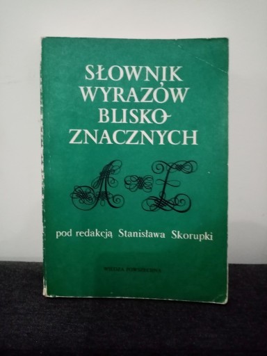 Zdjęcie oferty: słownik wyrazów blisko-znacznych 1988