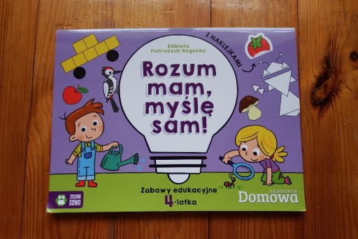 Zdjęcie oferty: Rozum mam myślę sam zadania dla 4 latka NAKLEJKI