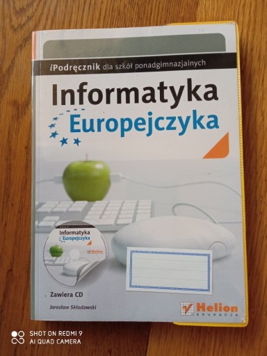 Zdjęcie oferty: Informatyka Europejczyka. Podręcznik dla szkół pon
