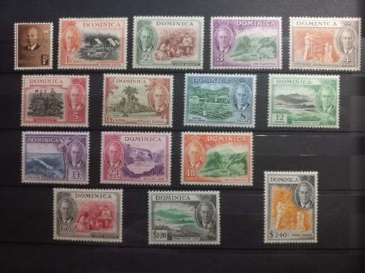 Zdjęcie oferty: Dominika 1951 Jerzy VI znaczki pocztowe 