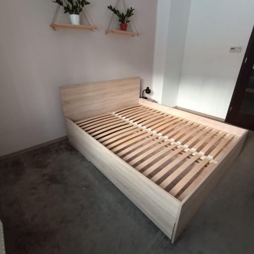 Zdjęcie oferty: Łóżko 160 cm x 200 cm, z szufladami, dąb sonoma 