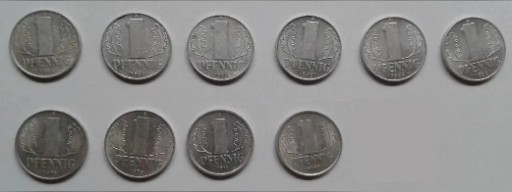 Zdjęcie oferty: Monety niemieckie różne PFENNIG fenigi DDR NRD 