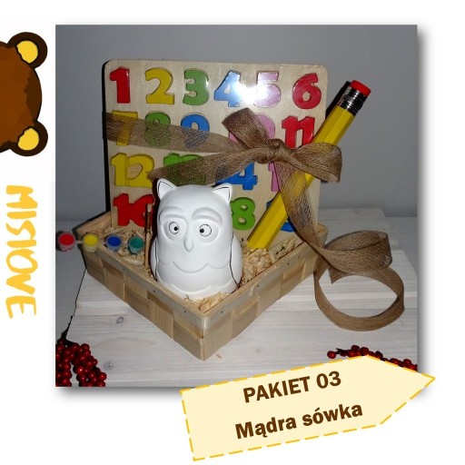 Zdjęcie oferty: SOWA UCZEŃ PRZEDSZKOLAK pakiet prezent +GRATIS