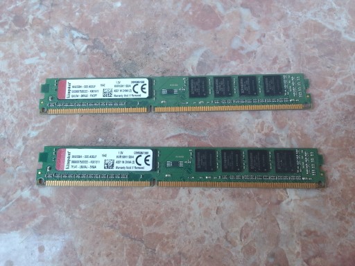 Zdjęcie oferty: KINGSTON 8GB(2x4GB), DDR3, 1600 GW 3 mies