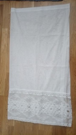 Zdjęcie oferty: Firanka biała z haftem Dł 110cm Szer.220cm 
