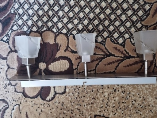 Zdjęcie oferty: Kinkiet na 3 żarówki Alaska 3 na chromowanej listwie 