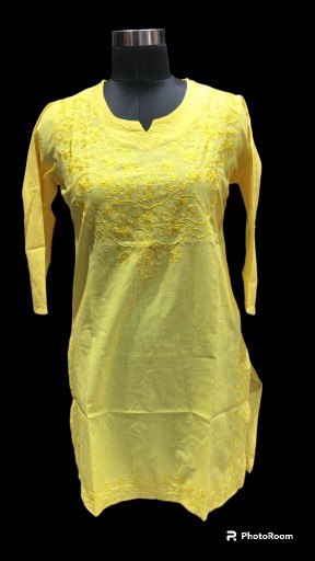 Zdjęcie oferty: Kurta indyjska, żółta, 100% bawełna, rozmiar XL