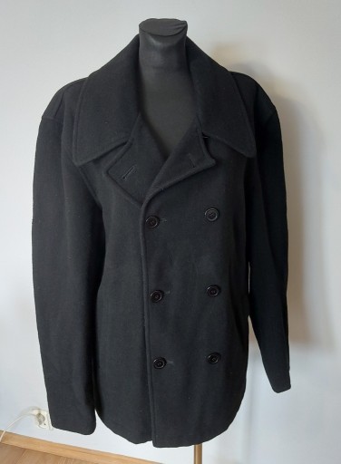 Zdjęcie oferty: czarny płaszcz z wełną Teddy's 44