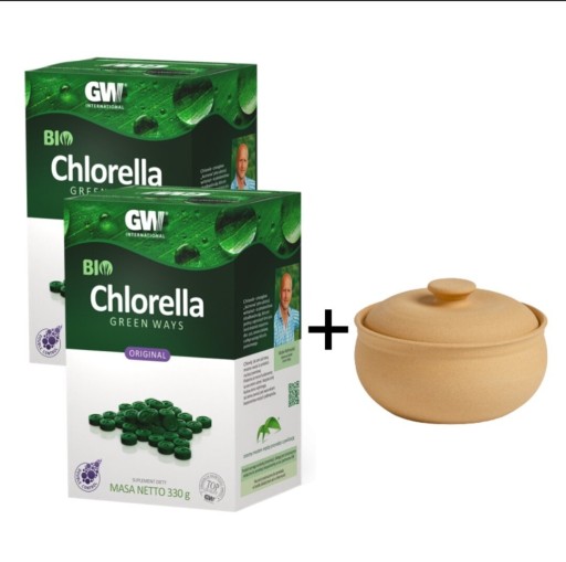 Zdjęcie oferty: Zestaw 2 x Chlorella Green Ways BIO + szkatułka !