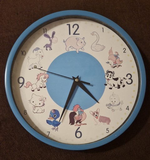 Zdjęcie oferty: Zegar do pokoju dziecięcego, odgłosy zwierząt