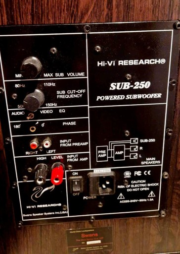 Zdjęcie oferty: SWANS 10 wzmacniacz 250 HI-VI RESERACH