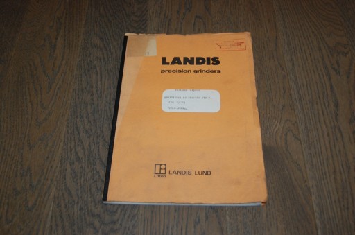 Zdjęcie oferty: Szlifierka do krzywek typ R  Landis katalog części