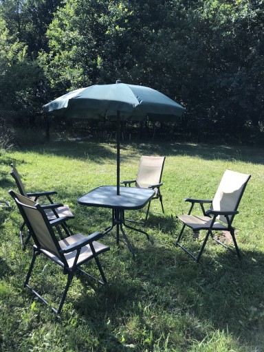 Zdjęcie oferty: Zestaw ogrodowy stół krzesła parasol