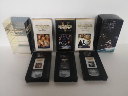 Zdjęcie oferty: Star Wars część IV, V, VI, wersja panoramiczna VHS