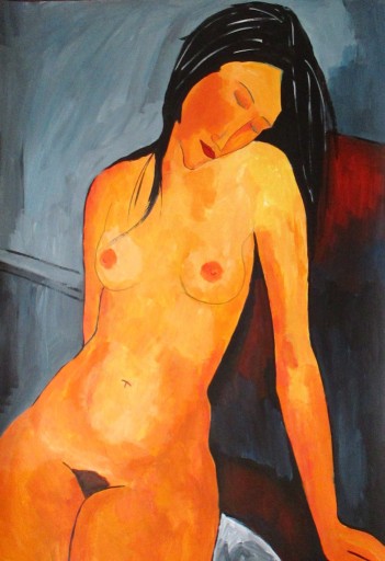 Zdjęcie oferty: Akt, Amedeo Modigliani, 100x70 cm.