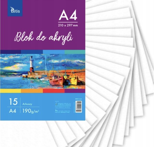 Zdjęcie oferty: Blok do akryli A4 