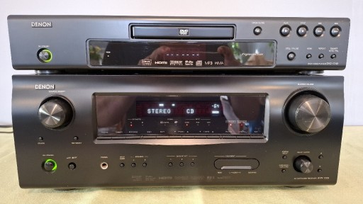 Zdjęcie oferty: DENON AVR-1509 + DVD-1740 + PILOTY MIKROFON ETC.