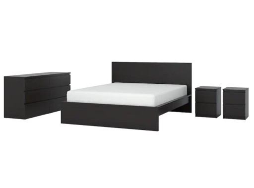 Zdjęcie oferty: Zestaw mebli Ikea MALM (łóżko, komoda,2x sz.nocna)