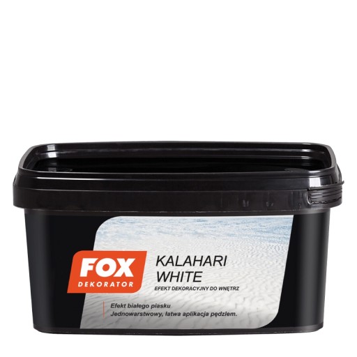 Zdjęcie oferty: FOX Dekorator Farba strukturalna Kalahari White 1L