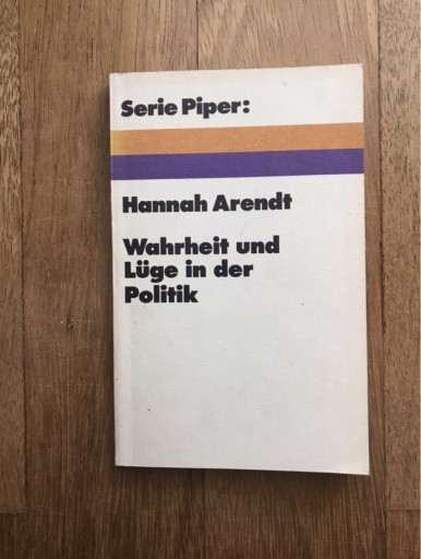 Zdjęcie oferty: Hannah Arendt Wahrheit und Luge in der Politik