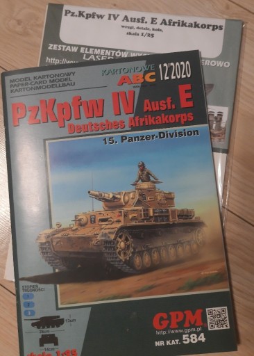 Zdjęcie oferty: GPM 584 PzKpfw IV ausf. E Afrikakorps + Lasery