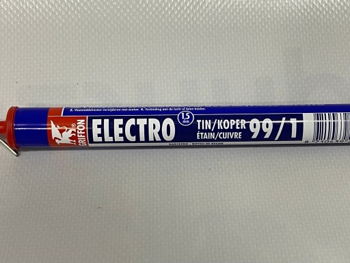 Zdjęcie oferty: GRIFFON do lutowania ELECTRO 99/1 cyna 3m bezołow.