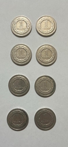 Zdjęcie oferty: Moneta 1 zł  1992 rok ZESTAW = 8 szt. A