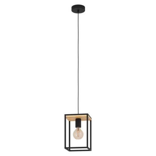 Zdjęcie oferty: Lampa wisząca czarno drewniana Libertad 99795 EGLO