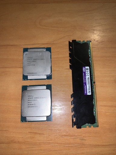 Zdjęcie oferty: 2 processory Xeon e5-2670v3 / e5-2620v3 ; ram 8gb