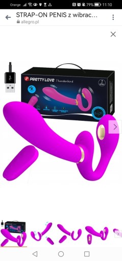 Zdjęcie oferty: STRAP ON PENIS z wibracją DILDO elektrostymulacja 