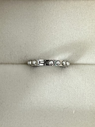 Zdjęcie oferty: Srebrny uniseks kolczyk kółko z perłami