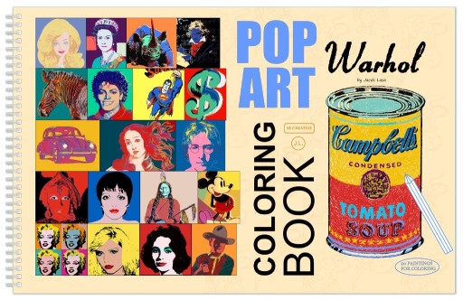 Zdjęcie oferty: POP ART Warhol - Coloring Book, kolorowanka A3