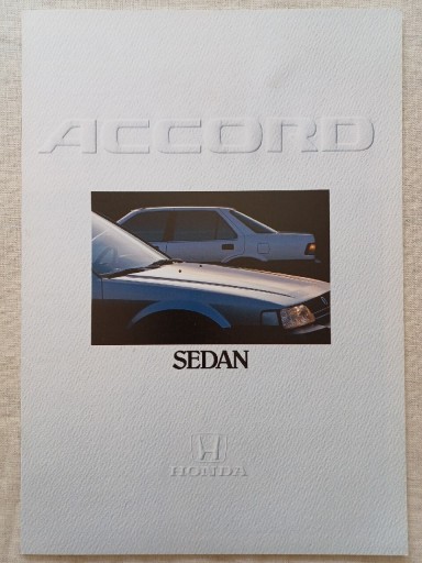 Zdjęcie oferty: Prospekt Honda Accord Sedan 1984r.UNIKAT