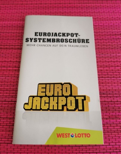 Zdjęcie oferty: Broszura Euro Jackpot dla kolekcjonera liczba