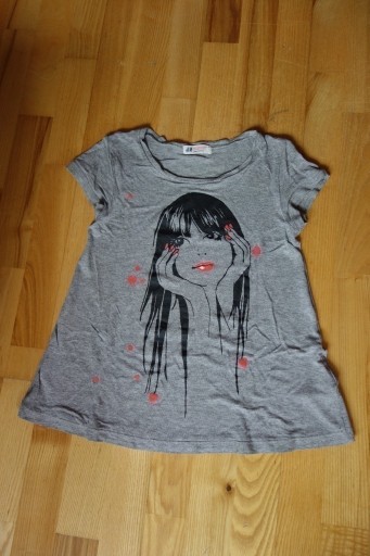 Zdjęcie oferty: Koszulka t-shirt szary H&M 146