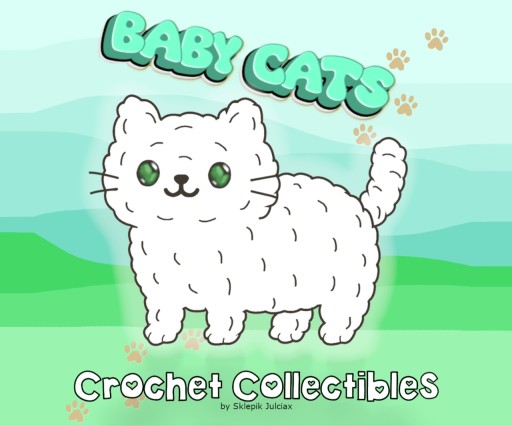 Zdjęcie oferty: Szydełkowy Mystery Box „Baby Cats” by SklepikJulciax urocze kotki w pudełku