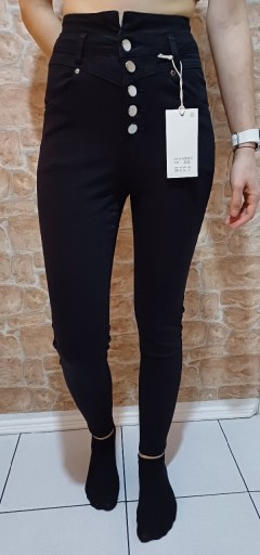 Zdjęcie oferty: Jeansy z wysokim stanem nowe XL