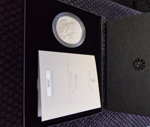 Zdjęcie oferty: Moneta srebrna 2 funty Britannia 2022 królowa Elżb