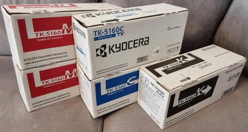 Zdjęcie oferty: Tonery Kyocera TK-5160 5 sztuk Oryginalne 