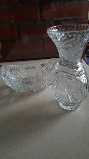 Zdjęcie oferty: wazon kryształowy i łodka 