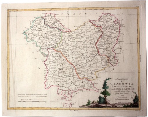 Zdjęcie oferty: Mapa Rzeczpospolitej z 1778 r., pięć województw