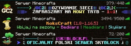 Zdjęcie oferty: Tworzenie serwera Minecraft + opcja promowania