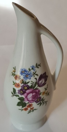 Zdjęcie oferty: Mały wazon porcelanowy w kwiaty Prawdopodobnie NRD