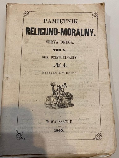 Zdjęcie oferty: Pamiętnik Religijno-Moralny, 1860, Serya druga