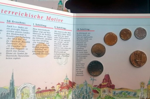 Zdjęcie oferty: Kolekcja austriackich monet 1996