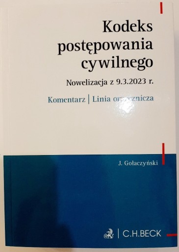 Zdjęcie oferty: Kodeks postępowania cywilnego Komentarz Gołaczyńsk