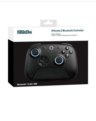 Zdjęcie oferty: Nowy Pad bezprzewodowy 8Bitdo Ultimate 2 Bluetooth Black Hall TMR RGB Switc